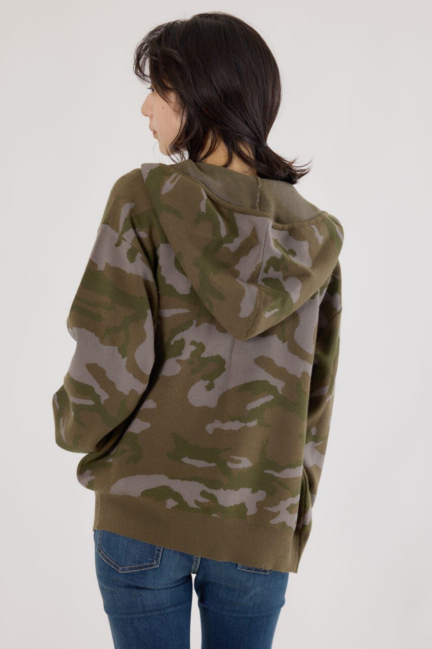 RODEO CROWNS「ジャガードニットジップパーカー」|パーカー|