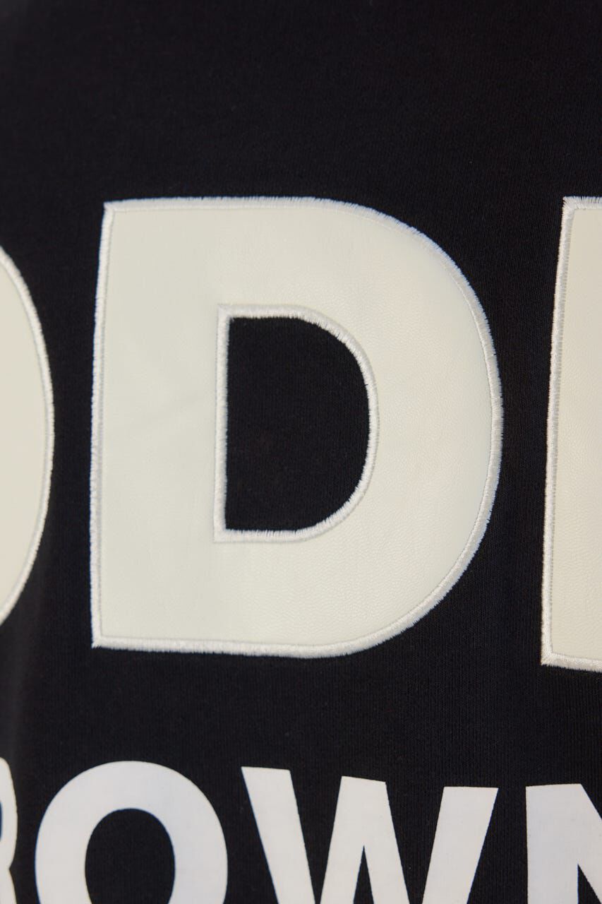 RODEO CROWNS「メンズフェイクレザーパッチスウェット」|パーカー|