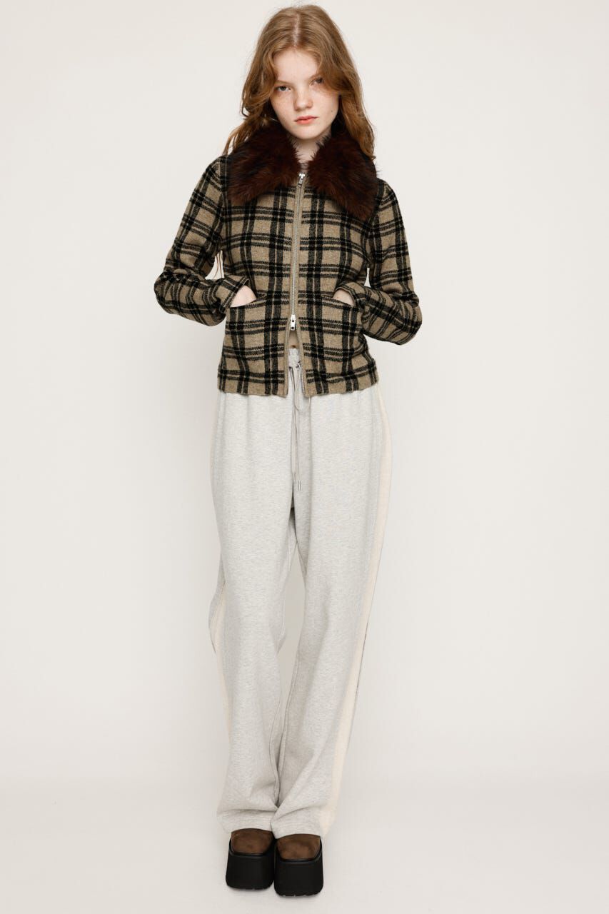 SLY「F／FUR COLLAR KNIT トップス」|その他|