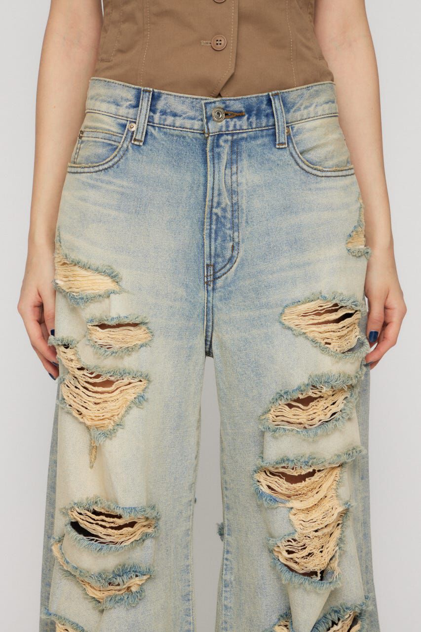 LAGUA GEM「MANY CRASH LOOSEY デニム」|デニム|