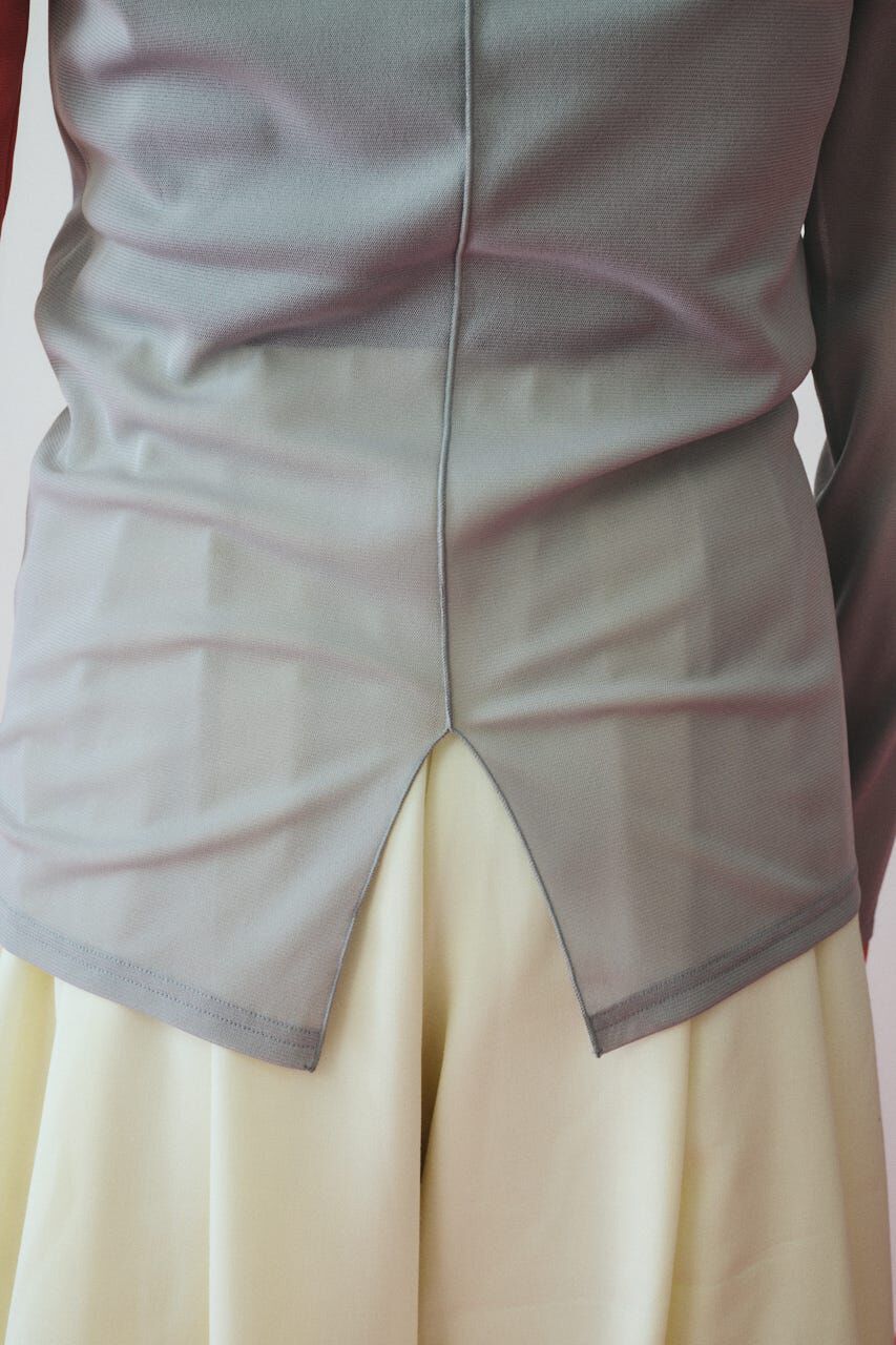 HeRIN.CYE「Bi color mesh inner tops」|Tシャツ・カットソー|