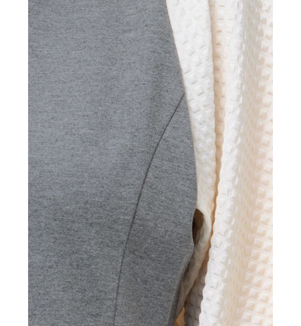 CALNAMUR「EMBOSSMENT SLEEVE MINI OP/エンボスメントスリーブミニワンピース」|ワンピース|