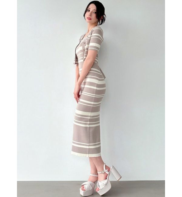 RESEXXY「五分袖ショートカーディガン【セットアップ着用可能】」|カーディガン|