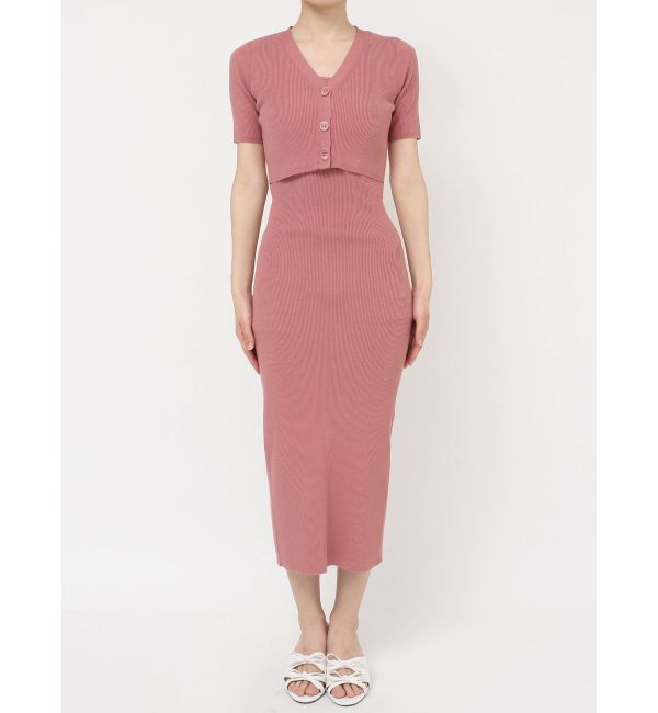 RESEXXY「五分袖ショートカーディガン【セットアップ着用可能】」|カーディガン|