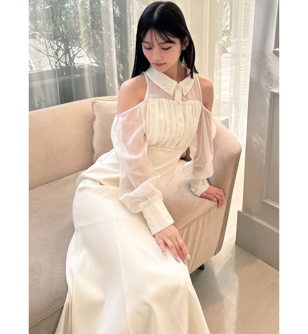RESEXXY「シアースリーブシャツマーメイドワンピース」|ワンピース|