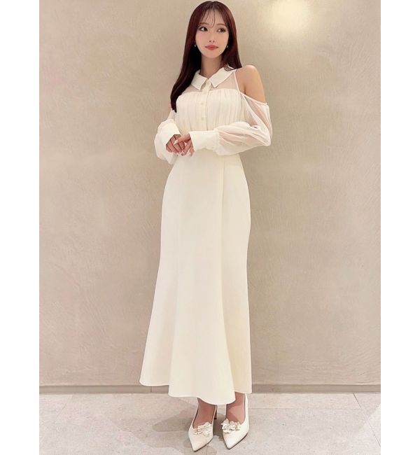 RESEXXY「シアースリーブシャツマーメイドワンピース」|ワンピース|