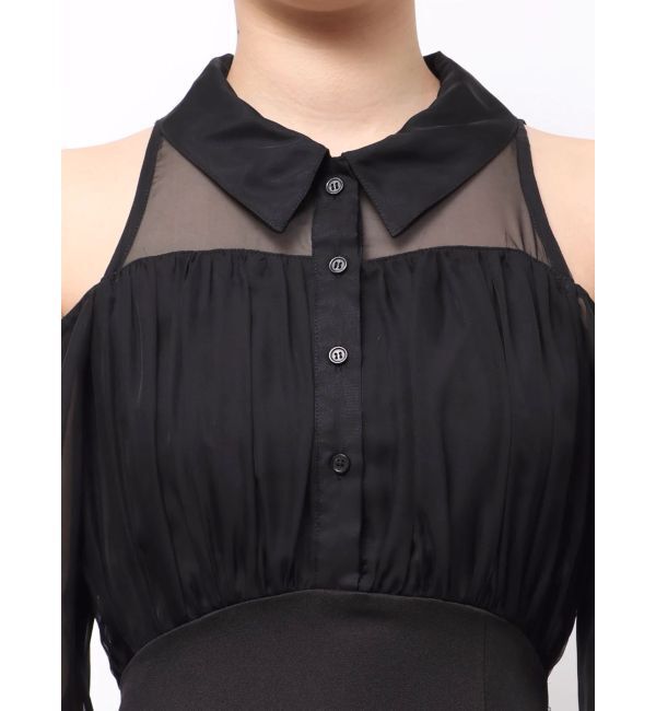 RESEXXY「シアースリーブシャツマーメイドワンピース」|ワンピース|