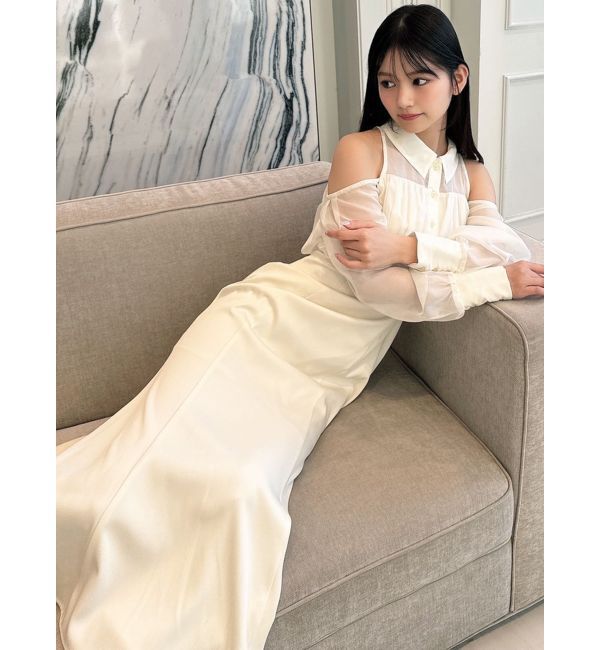 RESEXXY「シアースリーブシャツマーメイドワンピース」|ワンピース|