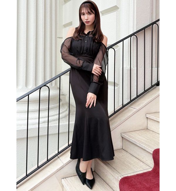 RESEXXY「シアースリーブシャツマーメイドワンピース」|ワンピース|