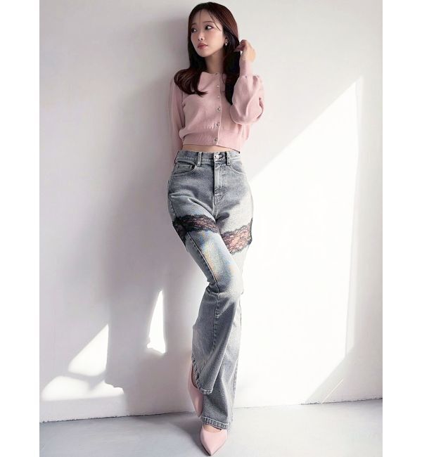 RESEXXY「クルーネックニットカーディガン」|カーディガン|