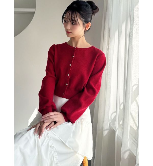 RESEXXY「クルーネックニットカーディガン」|カーディガン|