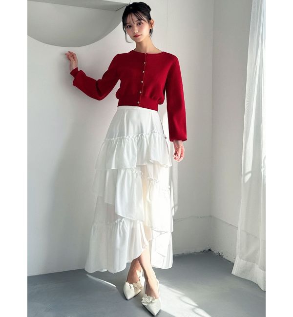 RESEXXY「クルーネックニットカーディガン」|カーディガン|