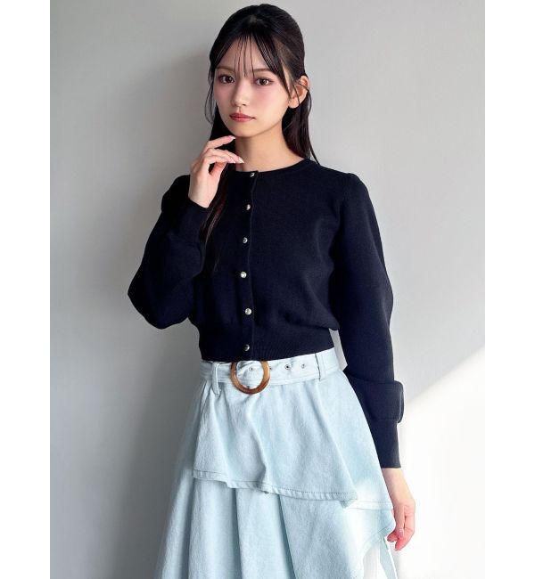 RESEXXY「クルーネックニットカーディガン」|カーディガン|