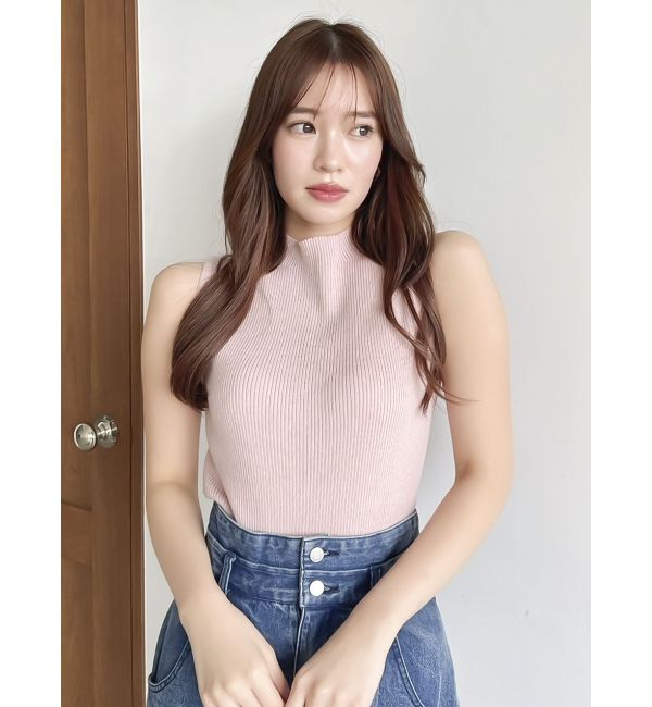 dazzlin「コンパクトノースリニットトップス」|ニット・セーター|