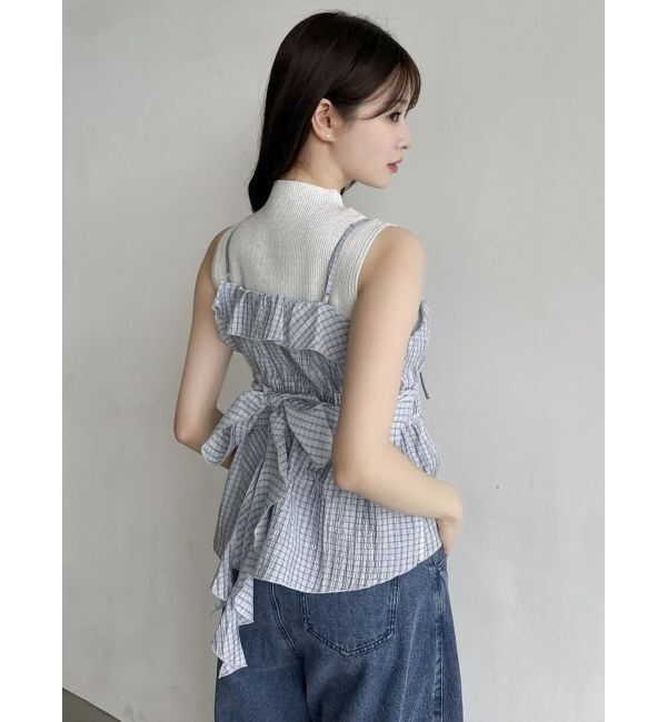 dazzlin「コンパクトノースリニットトップス」|ニット・セーター|