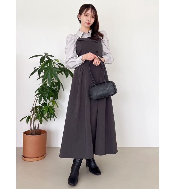 dazzlin「【久間田琳加コラボ】シャツベアドッキングワンピース」|ワンピース|