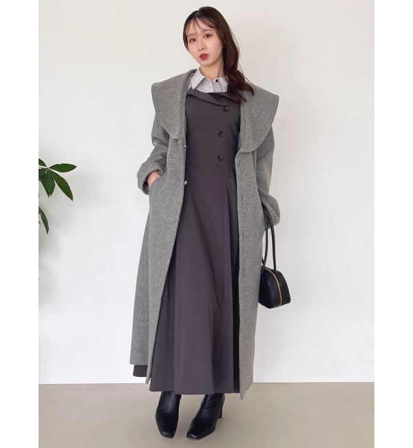 dazzlin「【久間田琳加コラボ】シャツベアドッキングワンピース」|ワンピース|