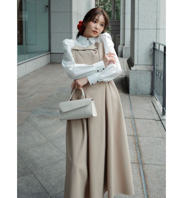 dazzlin「【久間田琳加コラボ】シャツベアドッキングワンピース」|ワンピース|