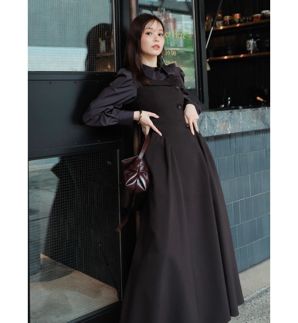 dazzlin「【久間田琳加コラボ】シャツベアドッキングワンピース」|ワンピース|