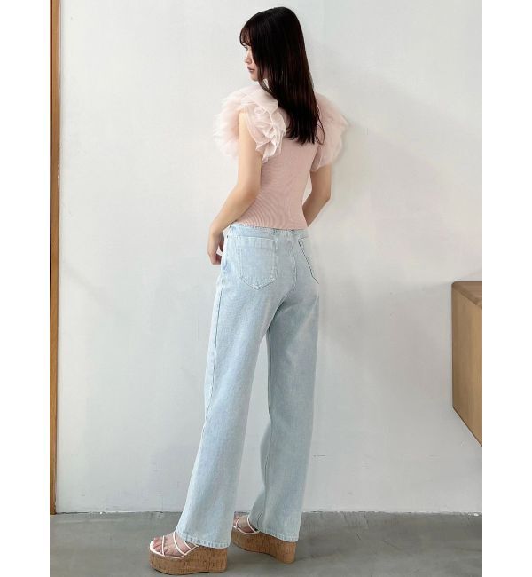 MERCURYDUO「ボリュームチュールフリルニット」|ニット・セーター|