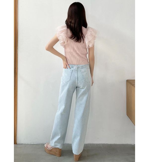 MERCURYDUO「ボリュームチュールフリルニット」|ニット・セーター|