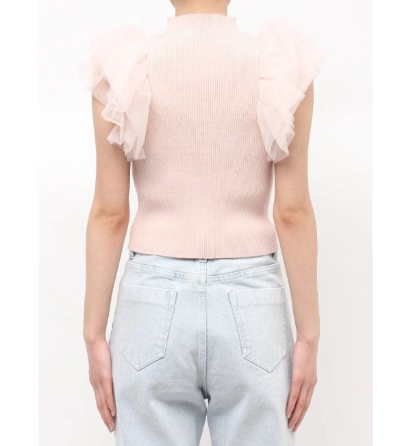 MERCURYDUO「ボリュームチュールフリルニット」|ニット・セーター|