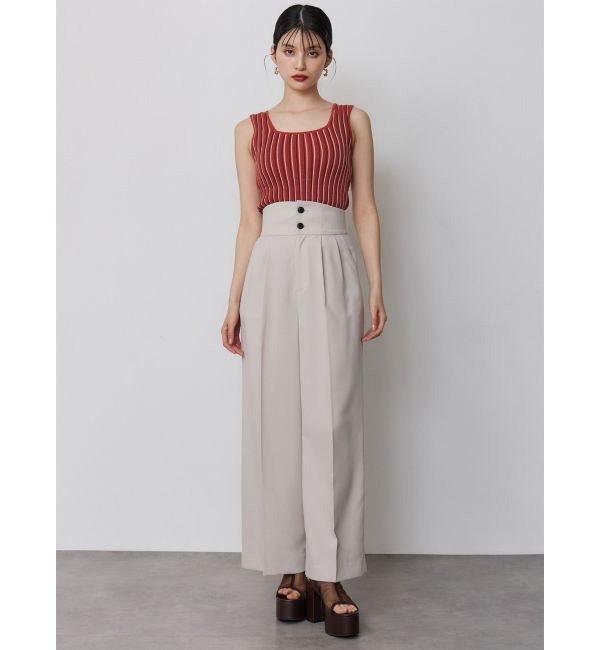 MURUA「ハイウエストセンプレワイドパンツ【セットアップ着用可】【接触冷感】」|その他|