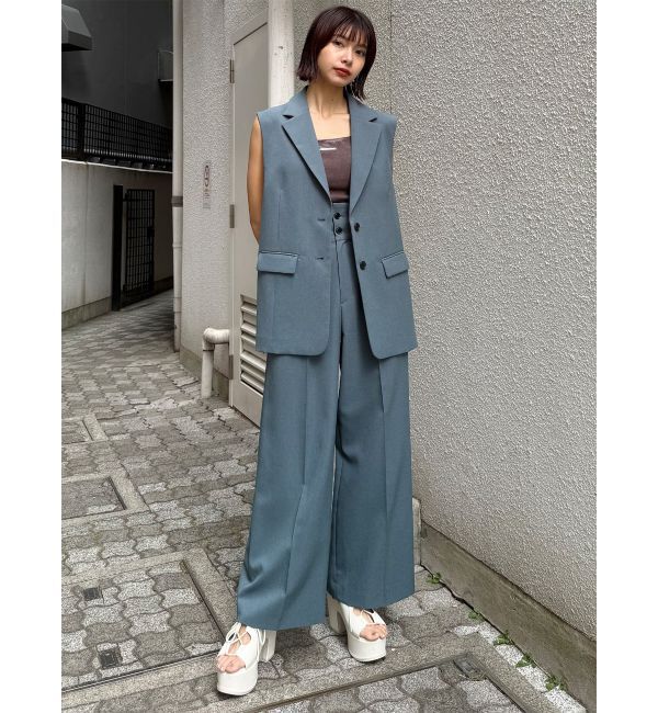 MURUA「ハイウエストセンプレワイドパンツ【セットアップ着用可】【接触冷感】」|その他|