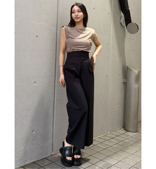 MURUA「ハイウエストセンプレワイドパンツ【セットアップ着用可】【接触冷感】」|その他|