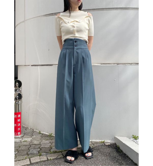 MURUA「ハイウエストセンプレワイドパンツ【セットアップ着用可】【接触冷感】」|その他|