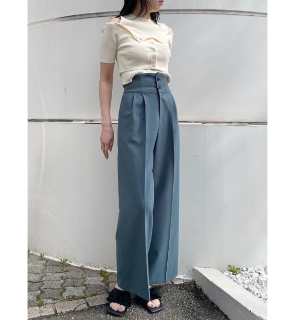 MURUA「ハイウエストセンプレワイドパンツ【セットアップ着用可】【接触冷感】」|その他|