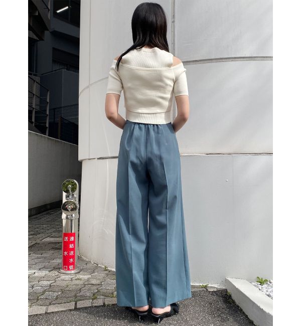 MURUA「ハイウエストセンプレワイドパンツ【セットアップ着用可】【接触冷感】」|その他|