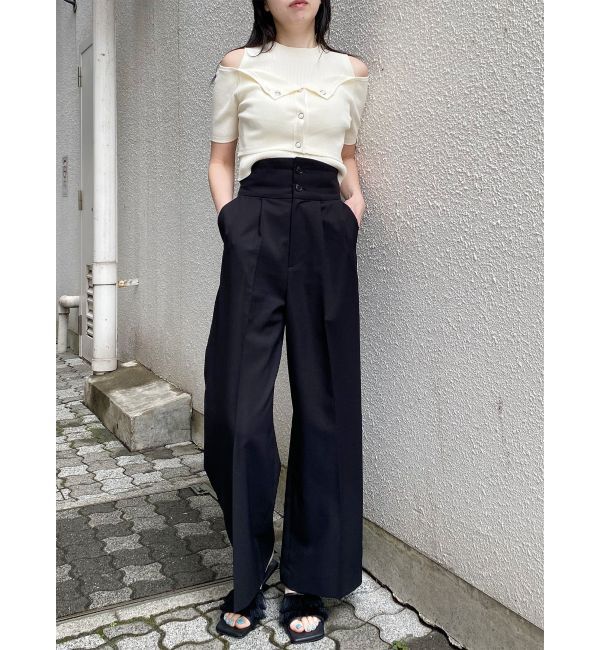 MURUA「ハイウエストセンプレワイドパンツ【セットアップ着用可】【接触冷感】」|その他|