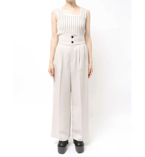 MURUA「ハイウエストセンプレワイドパンツ【セットアップ着用可】【接触冷感】」|その他|