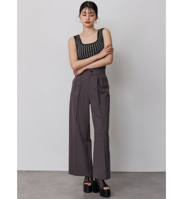 MURUA「ハイウエストセンプレワイドパンツ【セットアップ着用可】【接触冷感】」|その他|