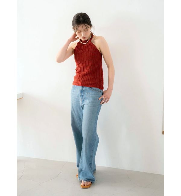Ungrid「ホルターネックデザインニット」|タンクトップ|