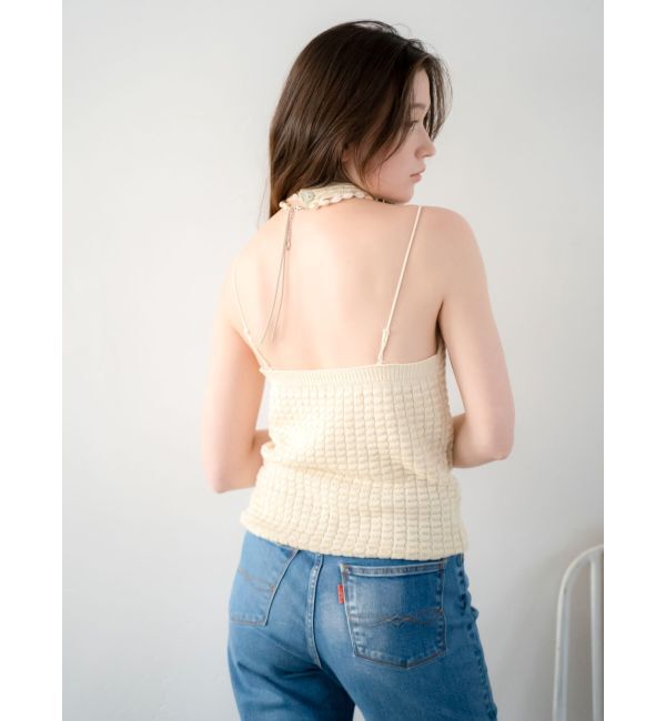 Ungrid「ホルターネックデザインニット」|タンクトップ|