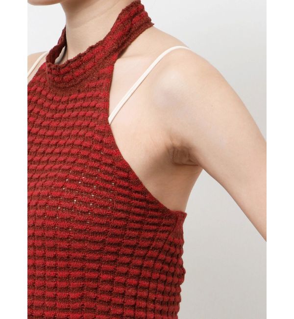 Ungrid「ホルターネックデザインニット」|タンクトップ|