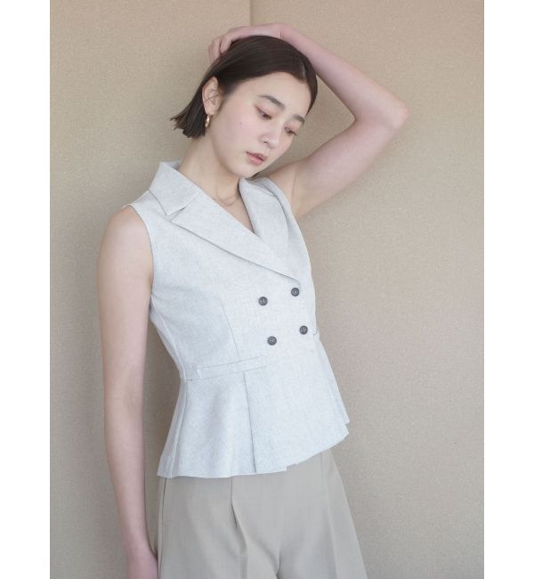 LAGUNAMOON「タックペプラムベスト」|その他|