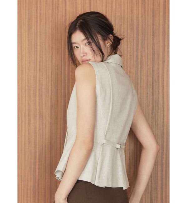 LAGUNAMOON「タックペプラムベスト」|その他|