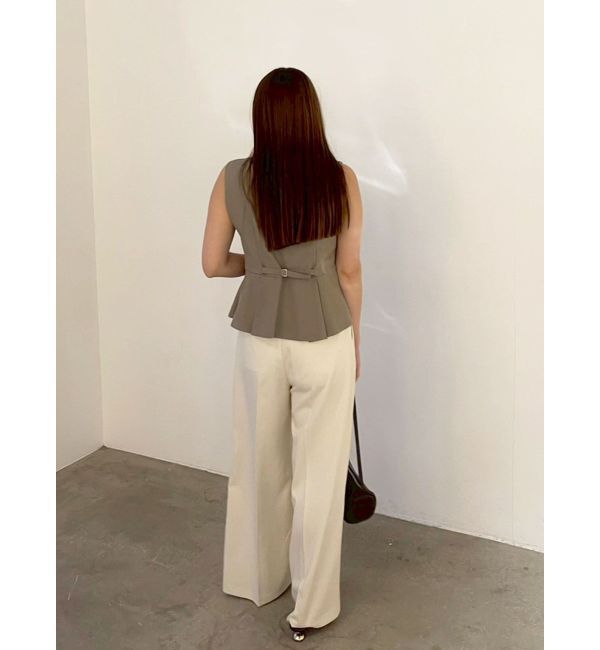 LAGUNAMOON「タックペプラムベスト」|その他|