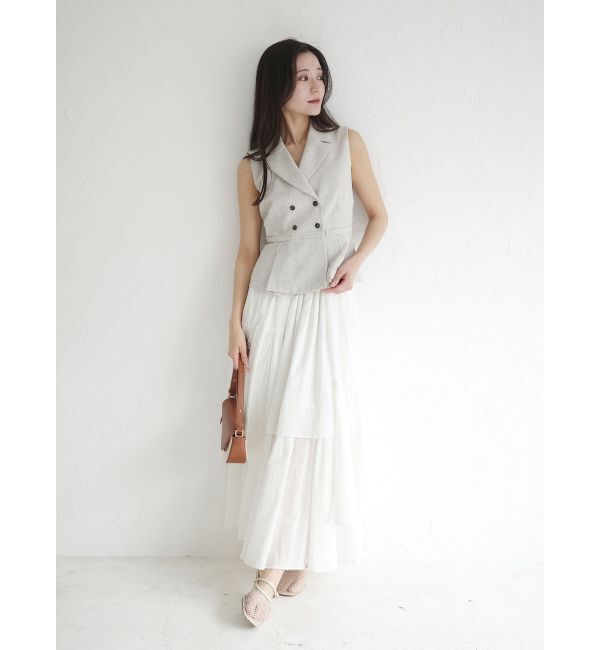 LAGUNAMOON「タックペプラムベスト」|その他|