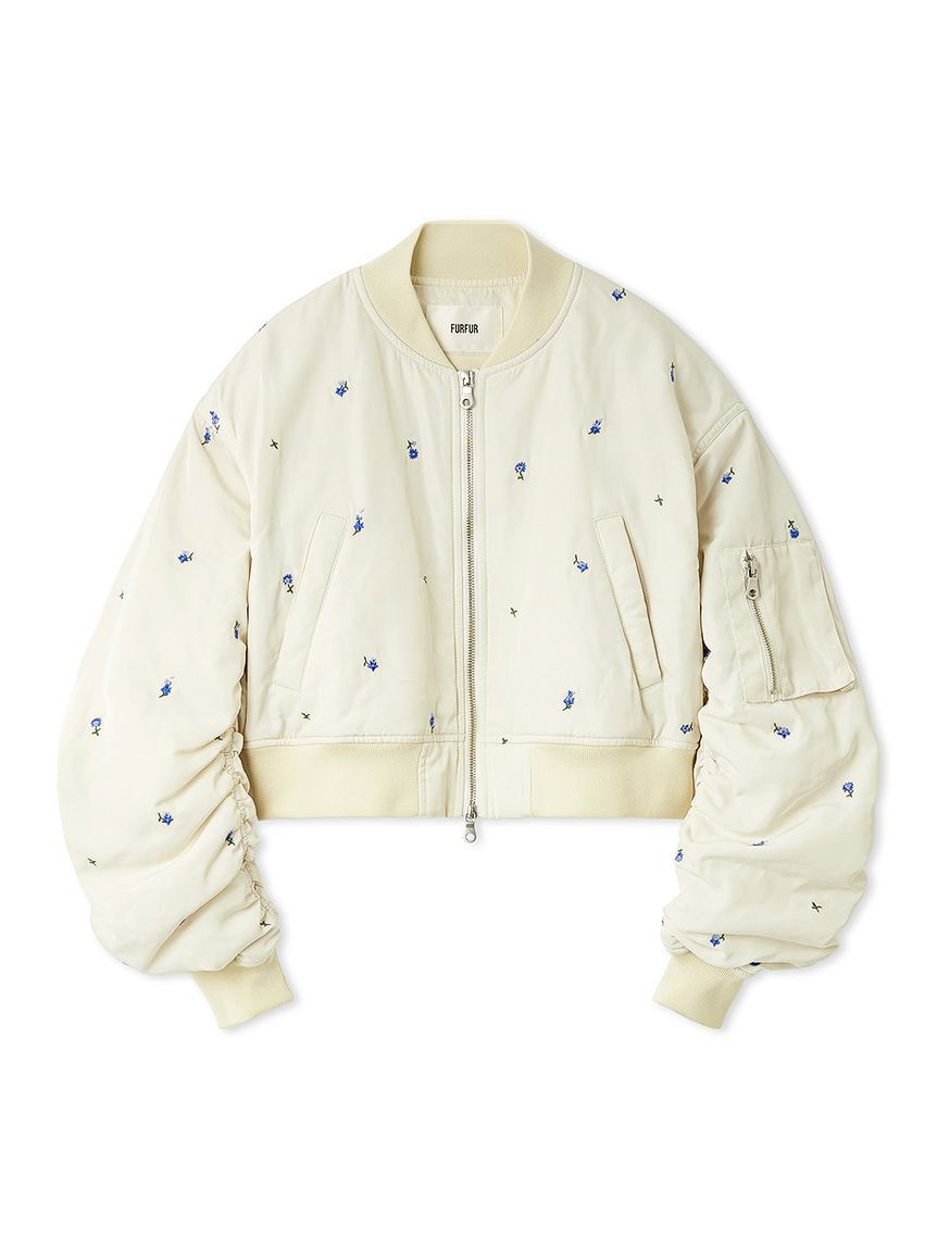 FURFUR「【WEB・一部店舗限定カラー】フラワー刺繍MA-1」|ブルゾン・スタジャン|