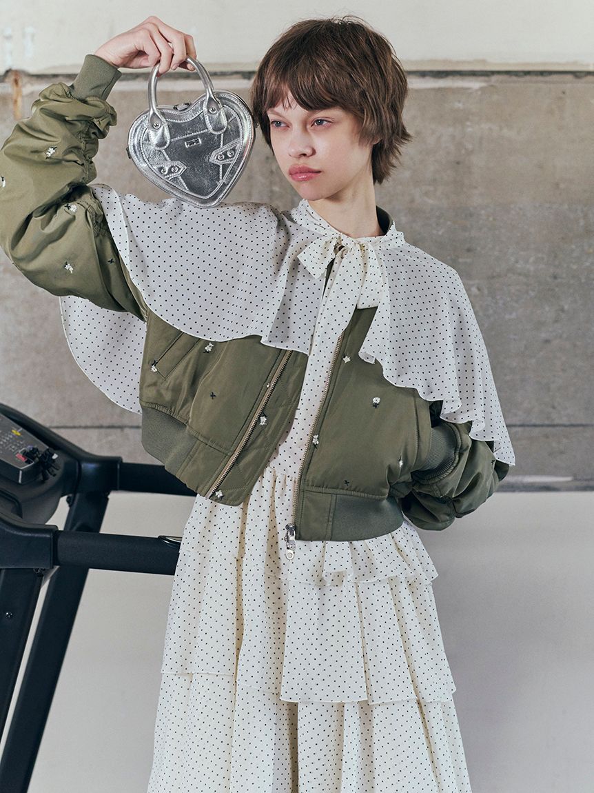 FURFUR「【WEB・一部店舗限定カラー】フラワー刺繍MA-1」|ブルゾン・スタジャン|