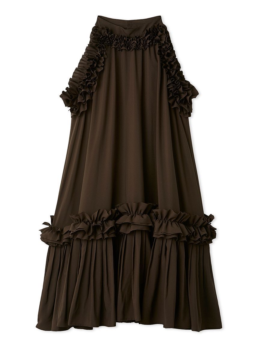 FURFUR「フリルホルターミニドレス」|ドレス|