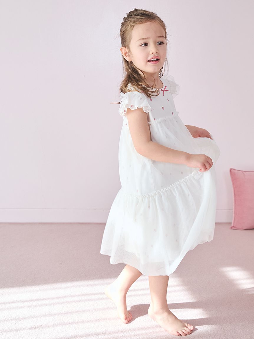 GELATO PIQUE KIDS & BABY「【KIDS】ストロベリー柄チュールワンピース」|ワンピース|