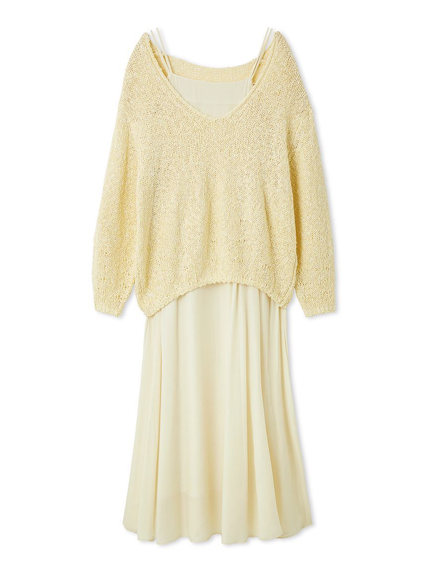 SNIDEL「スラブニットセットワンピース」|ワンピース|