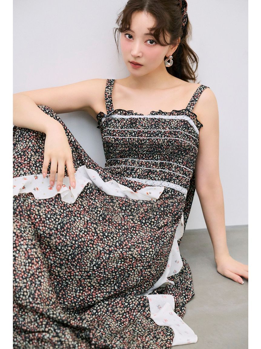 FRAY I.D「【FRAY I.D MADE WITH LIBERTY FABRIC】ラッフルキャミソールドレス」|ドレス|