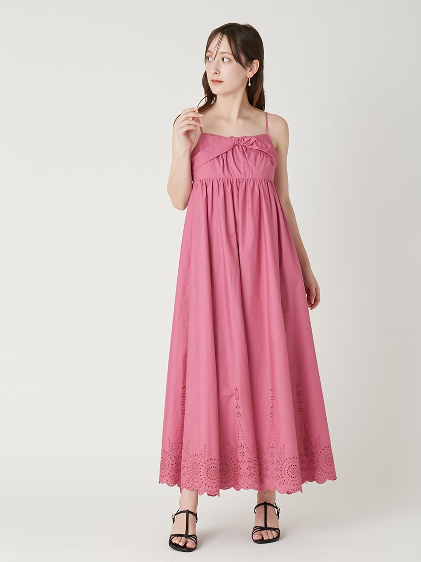 FRAY I.D「3wayパフスリーブエンブロイダリーワンピース」|ワンピース|