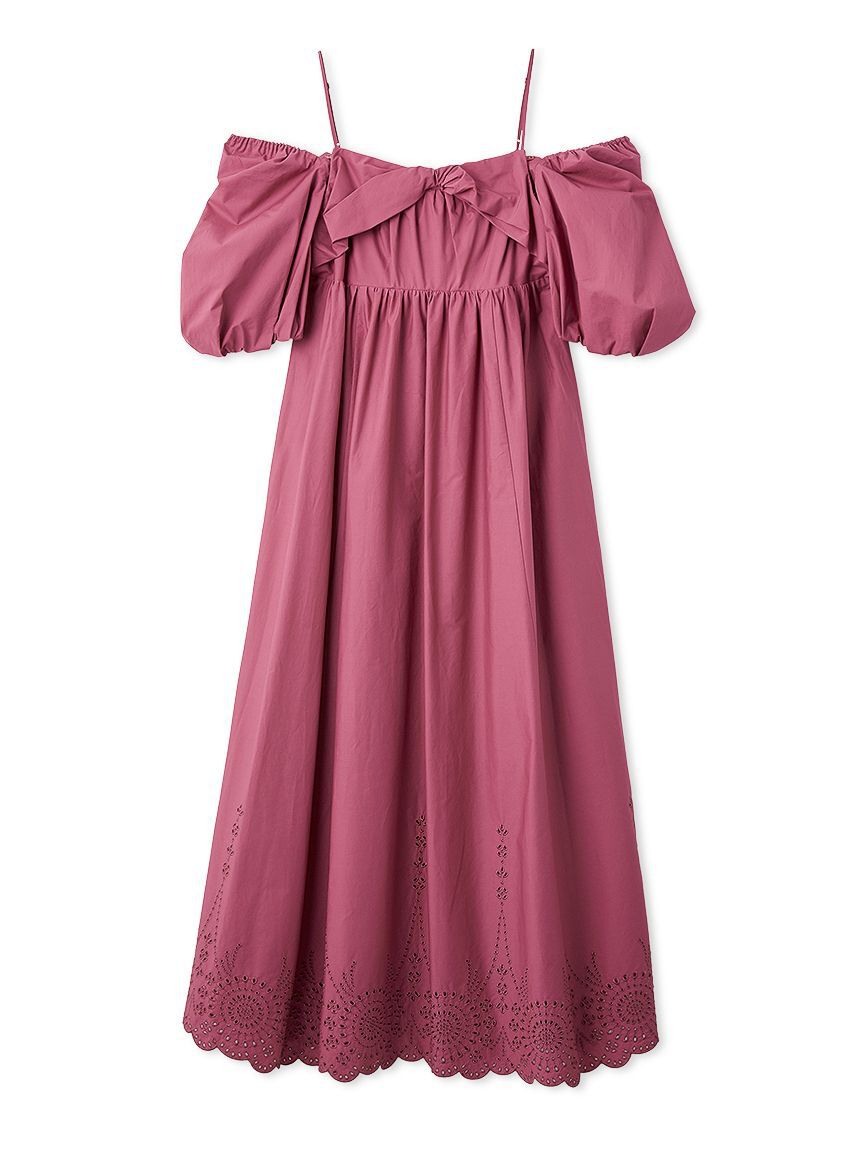 FRAY I.D「3wayパフスリーブエンブロイダリーワンピース」|ワンピース|